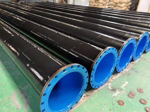 法兰式外pe内ep涂塑钢管 